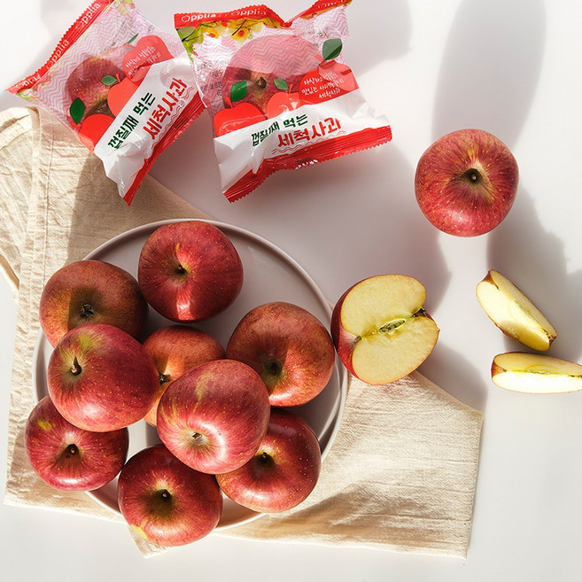 햇 부사 빨간 세척 사과 2KG / 12brix 이상 (당일배송), 1개, 2kg (9~15과)