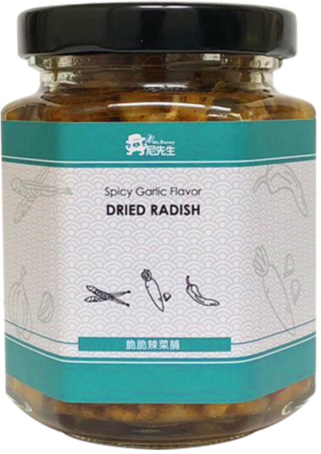 丹尼先生 脆脆辣菜脯 蒜味菜脯 開胃佐餐, 1個, 190ml