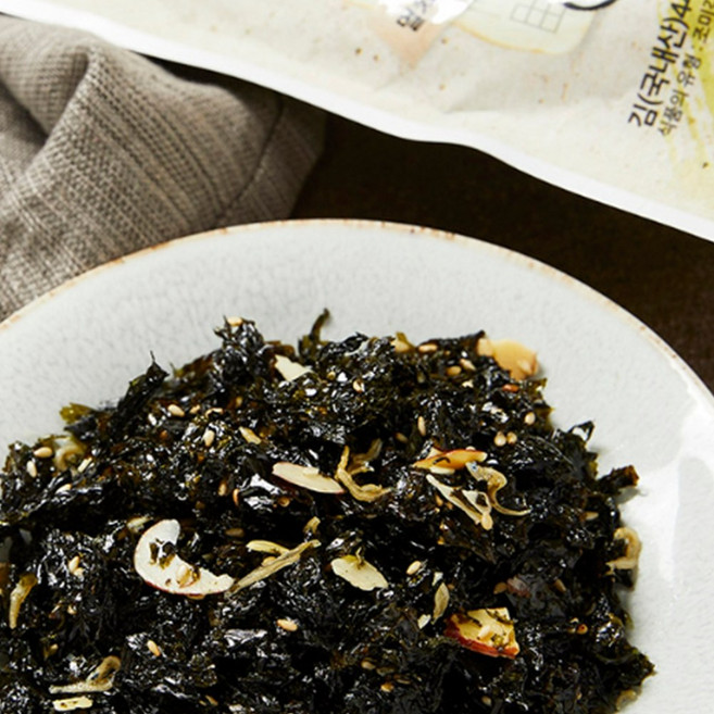 소풍 간식 도시락 주먹밥용 멸치아몬드 김자반 김가루 50g X4 조미김, 4개