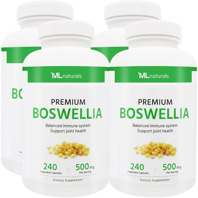 [미국빠른직구] 마이라이프 내추럴스 보스웰리아 500mg 240정 4병, 4개 - 쿠팡