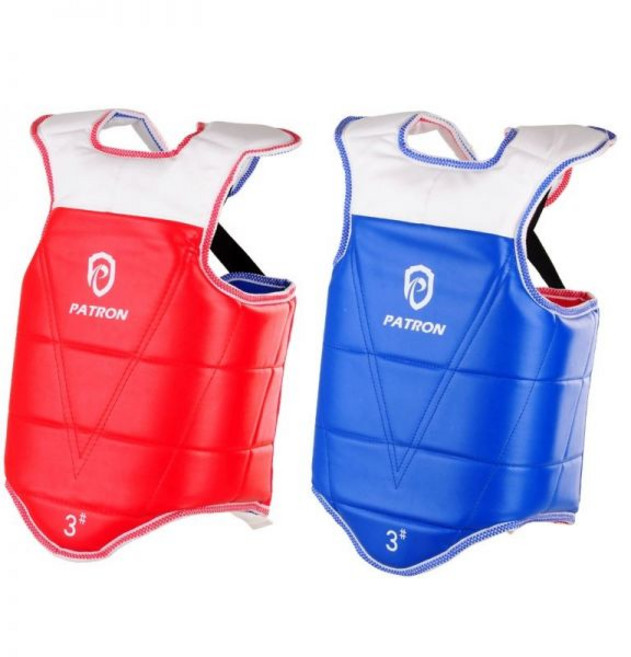 태권도 호구 겨루기 가라데 용품 바디킥 양면 보호구 PATRON1 신장 110-130CM, PATRON 5 흉부 180-190cm, 1개