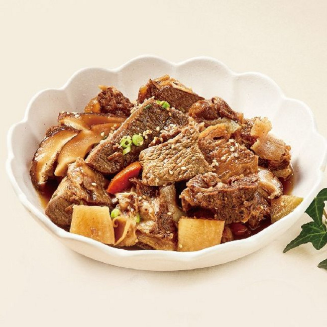 정성곳간 강순의 명인 특 뼈없는 소갈비찜, 3개, 500g