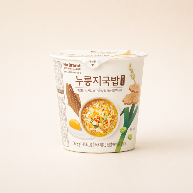 노브랜드 누룽지국밥 북엇국, 36.6g, 3개