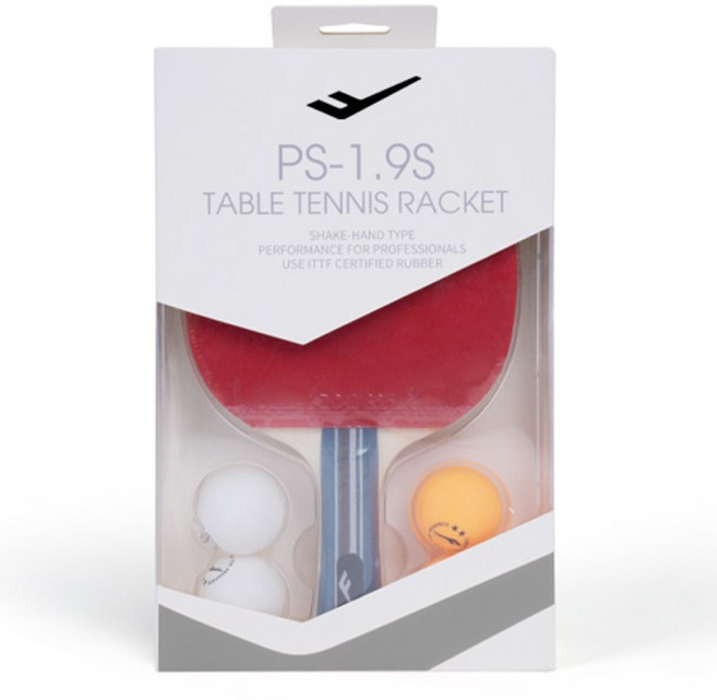 프로스펙스 쉐이크 탁구 라켓 PS-1.9S, 2개