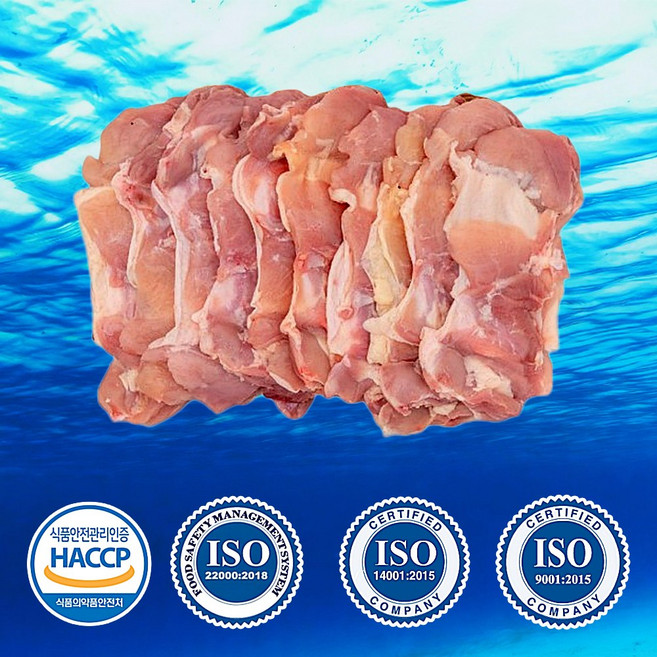 [해품닭] 해수품은 인제 청정 염지 닭고기 정육(뼈제거한 닭다리살) 냉장 HACCP ISO(식품안전 품질경영 환경경영시스템) 인증 100% 국산 산지직송, 1개, 1kg