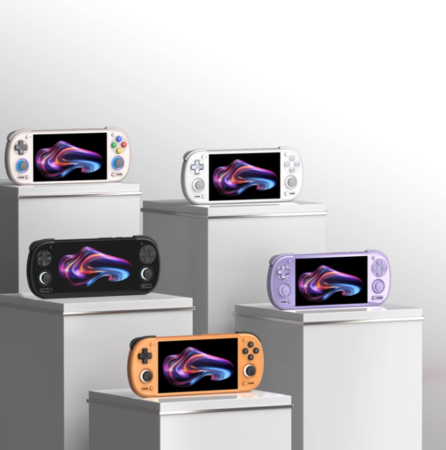 Retroid Pocket6 RP6 레트로이드 게임기 포켓6 휴대용 레트로 안드로이드 13 5.5인치, 8+128G, 듀얼로커 아래배치, 퍼플