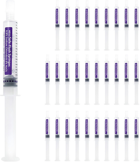 위고 일회용 멸균생리식염수 염화나트륨액 주사기형, 1개
