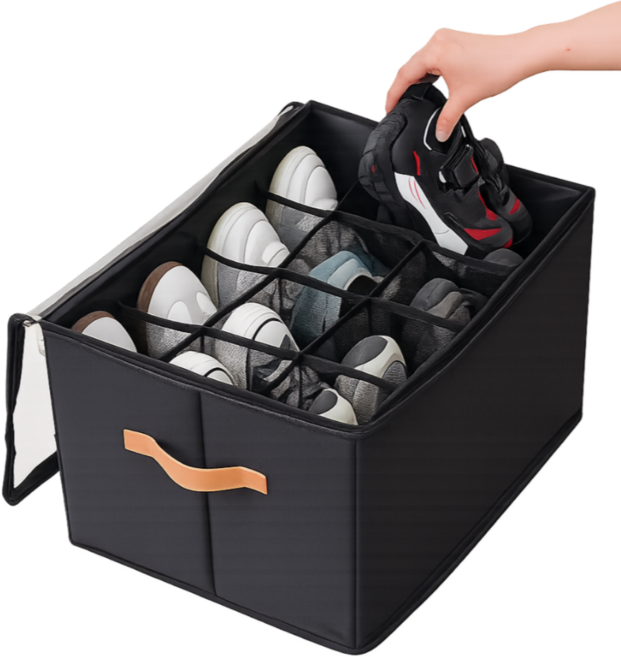 다마온즈 자동차 트렁크 신발 보관함, 블랙