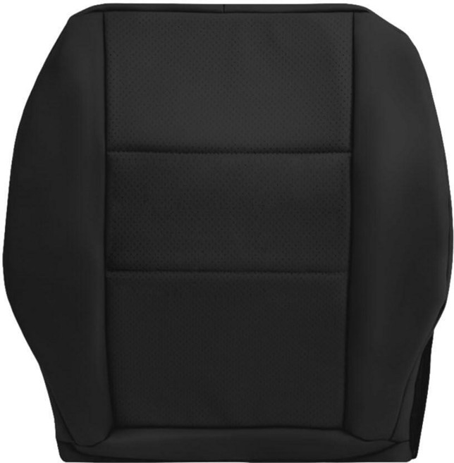 Vroelos Driver or Passenger Bottom Perforated Leather Seat Cover Black Replacement Side Cover Fit, Vroelos Driver or Passenger Bo