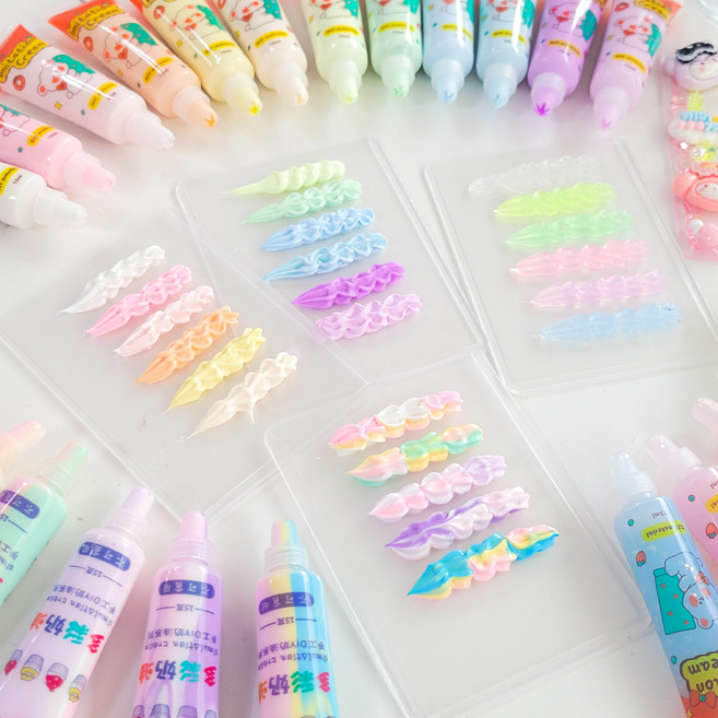 데코덴 미니 크림 15ml 데코 본드 핸드폰케이스 탑로더 포토카드 꾸미기