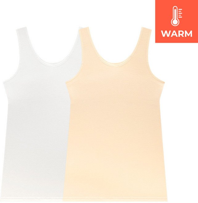 수아팜 주니어 에어웜 런닝브라 2매 세트_아이보리 스킨