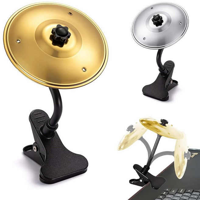 루이 휴대용 타악기 공기구멍클립 쉽게장착 스트레스 해소 탁상세사리 사무실/차량/선물, 금색, 1개