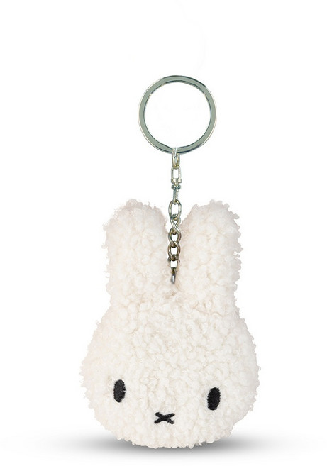 BON TON TOYS Miffy 米菲兔 絨毛鑰匙圈 10cm 4色, 奶油, 1個