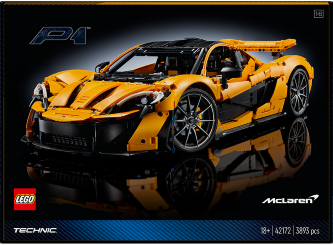 레고 테크닉 42172 맥라렌 P1TM, 1개, 혼합색상