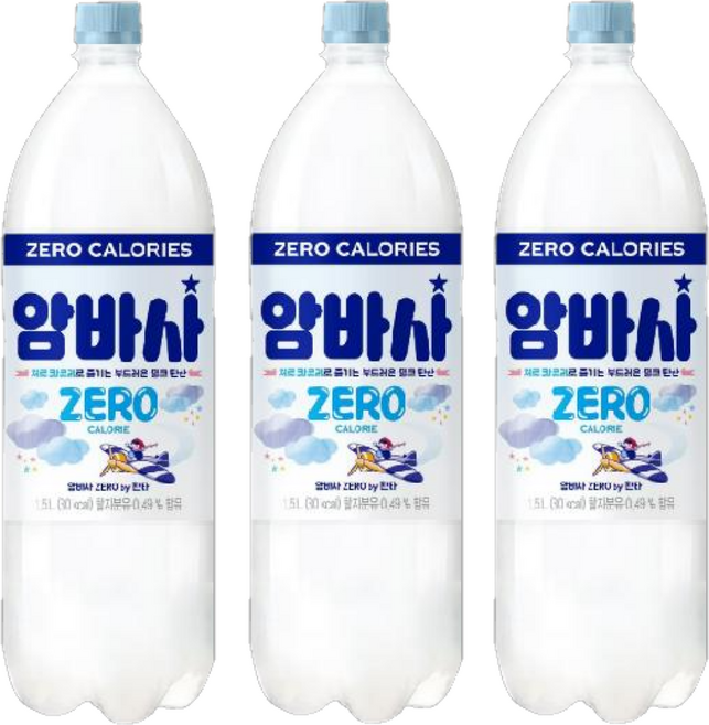 암바사 제로 by 환타, 1.5L, 3개