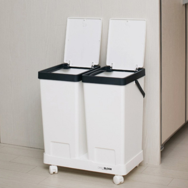 찐노마진몰 2P 재활용 분리수거함 쓰레기통 가정용 사무실용 국내생산