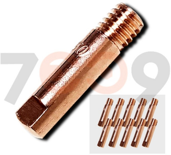 논가스 용접기 미그팁 0.9mm 10매입 코리아나 제이식 용접팁 MIG-100D 호환, 1개