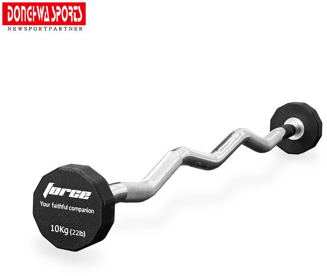 포스 CPU 12각 고정식 바벨 10kg ~ 30kg 손잡이 홈짐 헬스장 [동화스포츠 공식 제품], 1개, 컬