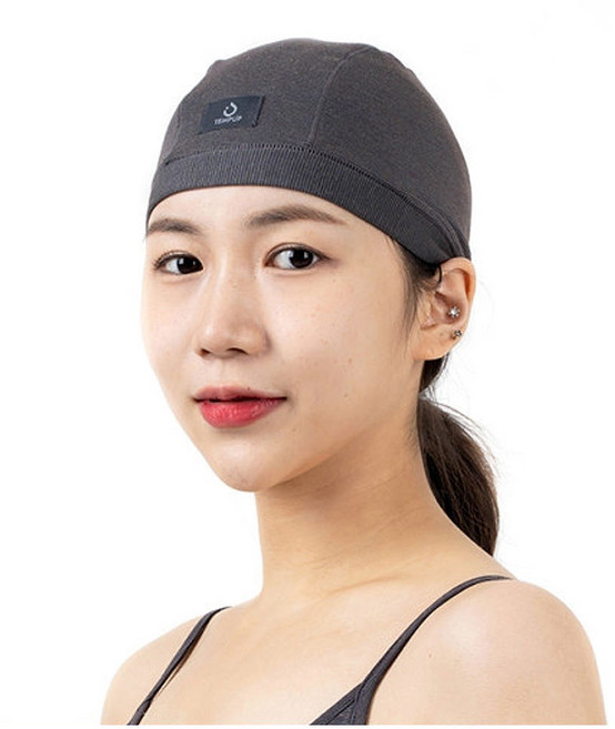 템프업 이너캡 집중력 두피 혈액순환 두뇌건강 개선 원적외선 전신피로회복 숙면 쾌적한 착용 캡모자 1개, S