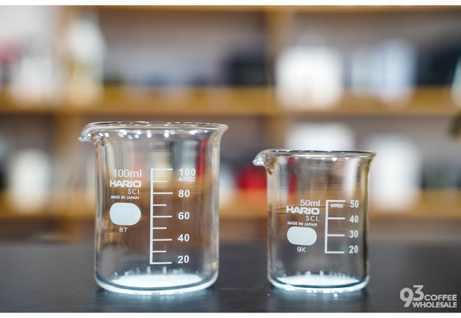 HARIO SCI 廣口/錐形/高型 燒杯 量杯 耐熱玻璃 咖啡量杯, 1個, TB-50 高型量杯 50ml