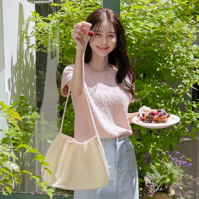 [마이더스비] 로건 스카시 반팔 니트