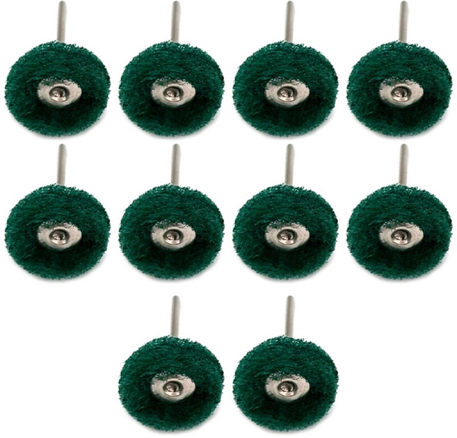 아이베란다 미니 드릴용 브러쉬 연마 샌딩 녹 제거, 초록(#180), 10개