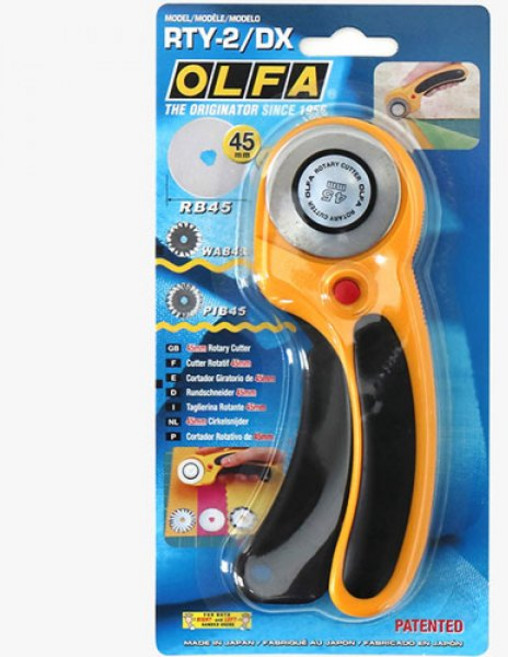 패션스타트 올파 원형재단칼 고급손잡이형 45mm, 멀티, 1개