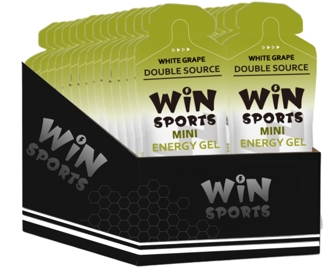 WiNSPORTS 雙效能量果膠 白葡萄風味 運動能量補給, 40g, 30個