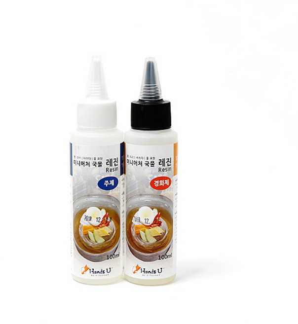 [셀프벨] 미니어처 공예용 에폭시 레진 주제+경화제 세트, 레진 - 100ml, 1개