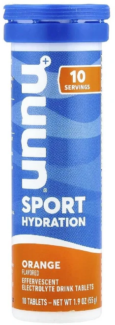 Nuun 전해질 수분 Hydration 스포츠 오렌지맛 발포정 10정, Nuun, 스포츠 하이드레이션, 전해질 발포정 드링크, 1개 - 쿠팡