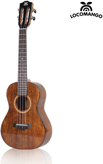 로코망고 우쿨렐레 CUSTOM SE 테너 올솔리드 블랙우드 유광 국산, 1개