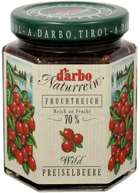 달보 더블 후르츠 야생 링곤베리 잼 200g x 12개, 1개