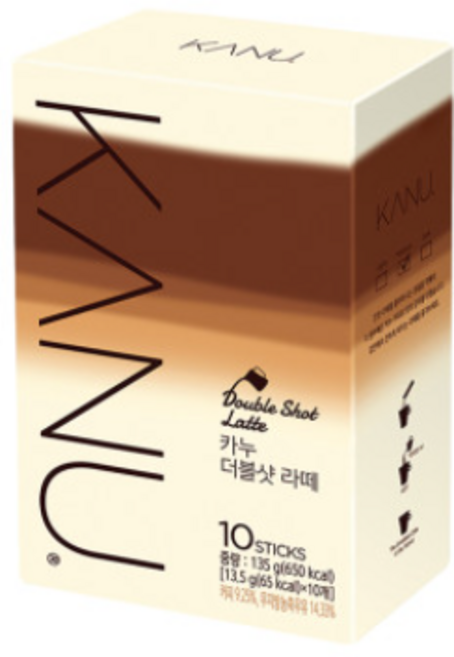 카누 더블샷 라떼 10T, 13.5g, 10개입, 1개