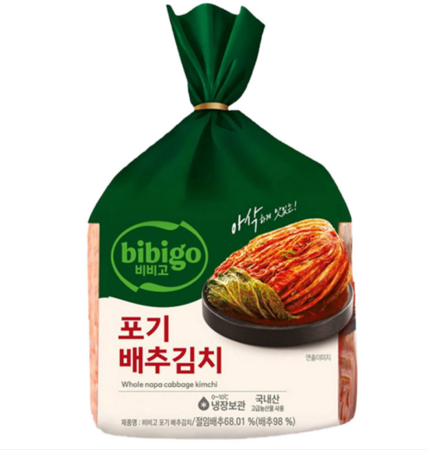 CJ 비비고 포기김치 1.5kg, 3개