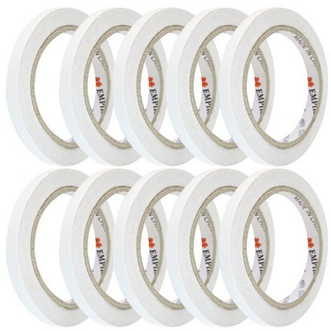 엠파이어 양면테이프 10mm x 20m, 하얀색상, 30개