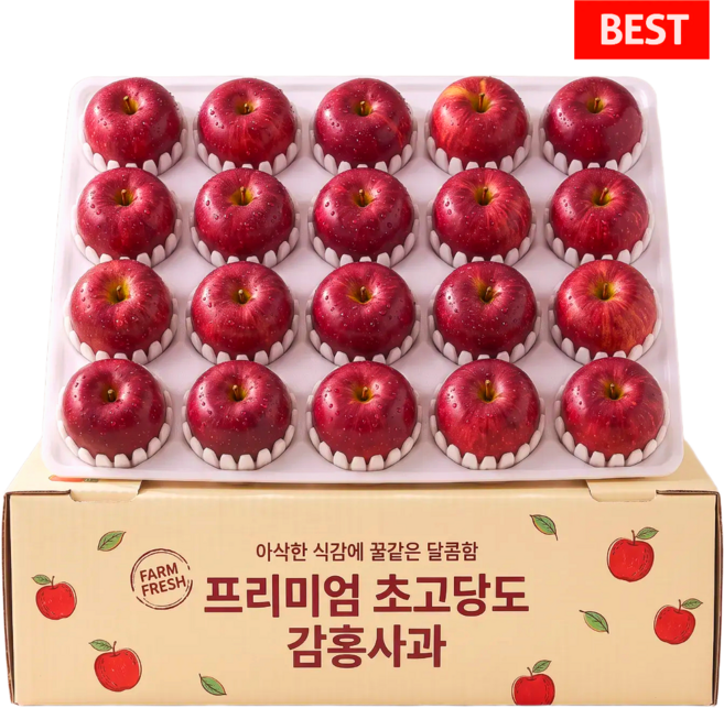 19brix 초고당도 특품 감홍사과 초특가, 1개, 2kg