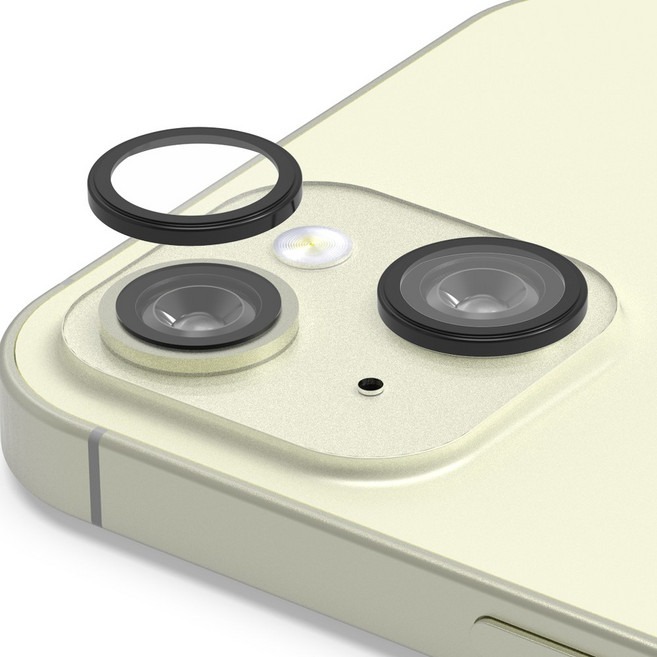 로랜텍 빛번짐 차단 풀커버 휴대폰 카메라 렌즈 프레임 강화유리 보호필름 세트, 1세트