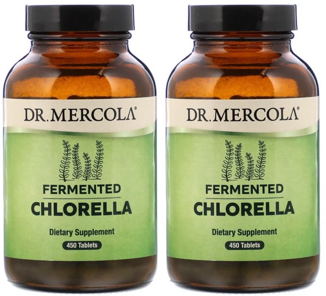 [1+1] Dr Mercola 닥터 머콜라 발효 클로렐라 970mg 450정 녹조류 홍조류 미네랄 ALGAE, 2개 - 쿠팡