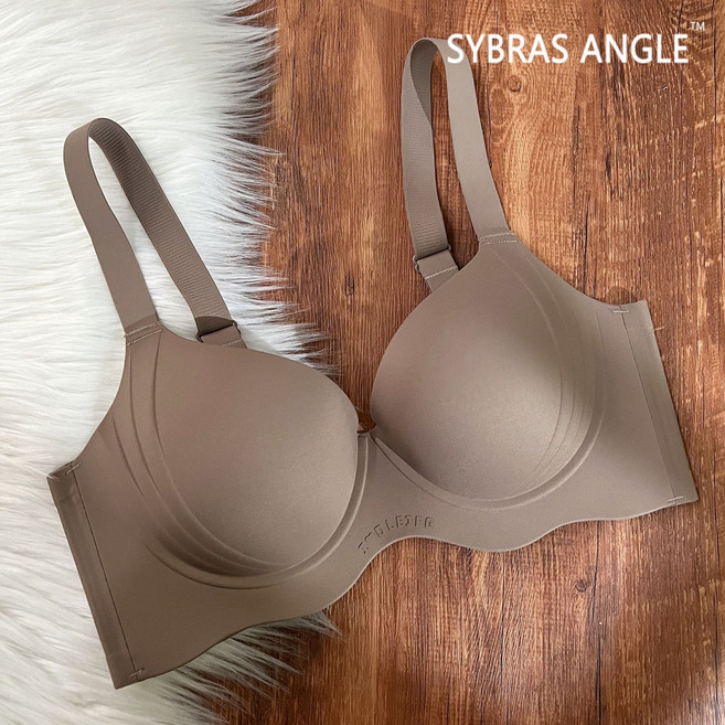 大胸顯小胸無痕內衣女薄款透氣聚攏 提拉收副乳防下垂大碼文胸罩