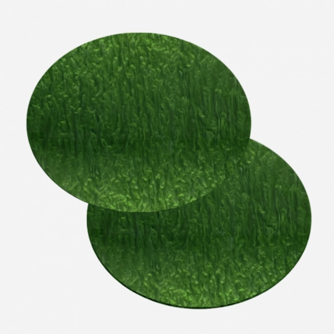 아크릴 펄 테이블 매트- 2pcs 1세트 (원오브원 자체제작), 450*350*4, 노블 그린