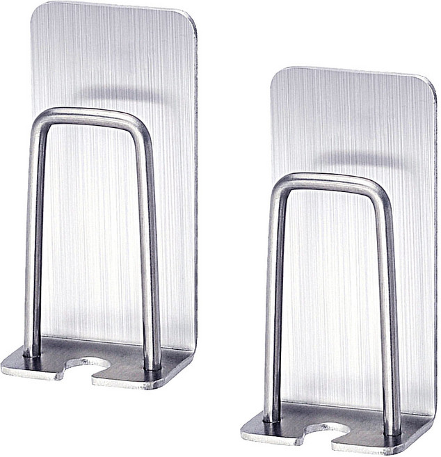 ARUA 스텐레스 컵 칫솔 걸이 2개입 양치컵 걸이