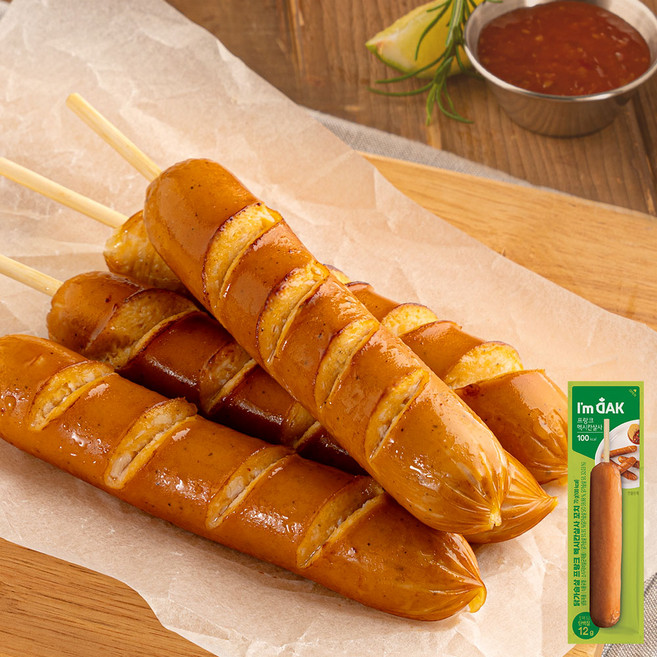 아임닭 닭가슴살 프랑크 꼬치 소시지 멕시칸살사 70g, 30개