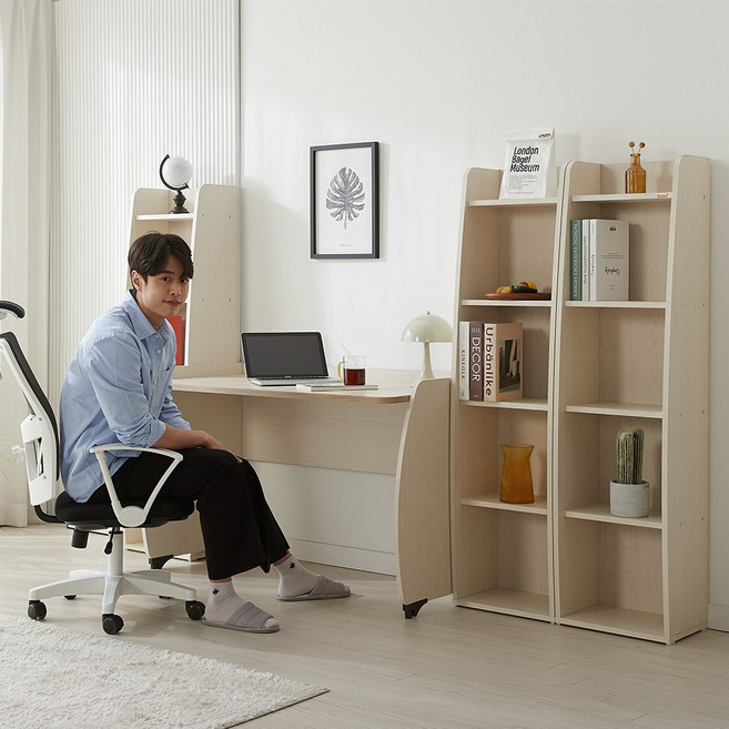 우드빌 피오레 책상 800, 피오레책상 800, 화이트오크