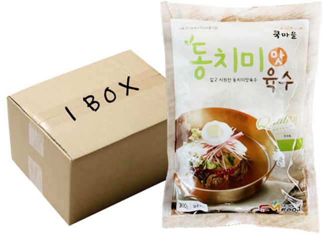 쿡마을 동치미맛육수 (한박스) 냉면육수, 300g, 30개