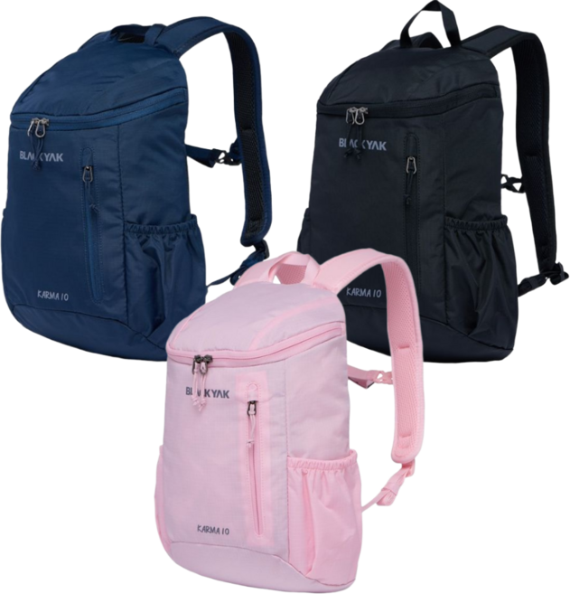 블랙야크 등산배낭 카르마10 남여공용 단기산행 일상 데일리 여행용백팩, BLACK