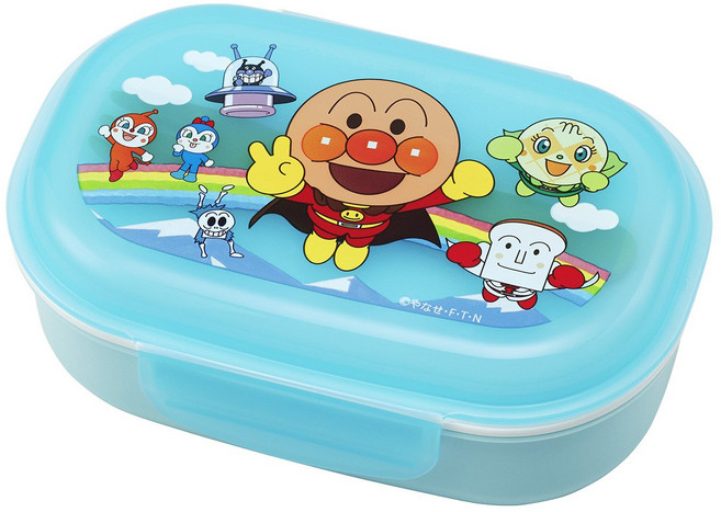 렉 호빵맨 포크 첨부 런치 BOX 도시락 (270ml) 블루 KK-312, 상세페이지 참조, 1개