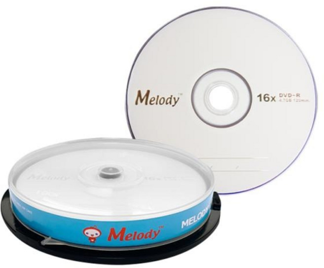 [멜로디] DVD-R 16배속 4.7GB [케익통/10매], 본상품선택