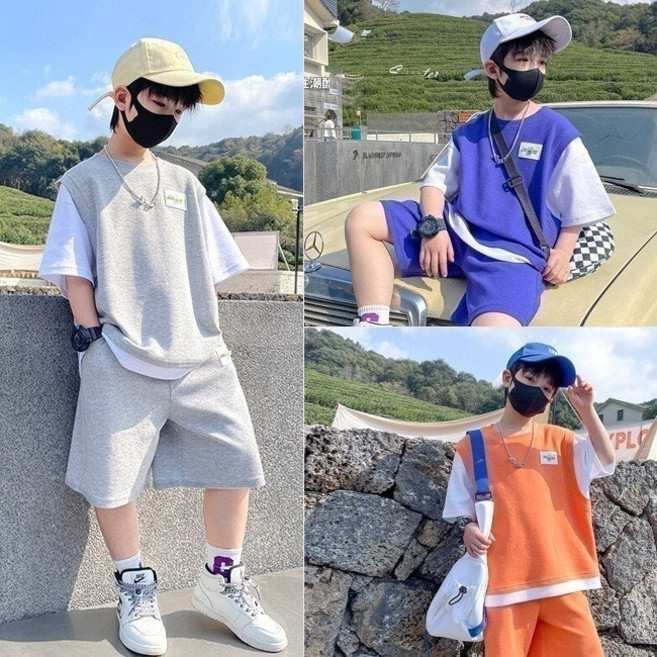 해피델리 빅뱅 루즈핏 와플 상하복