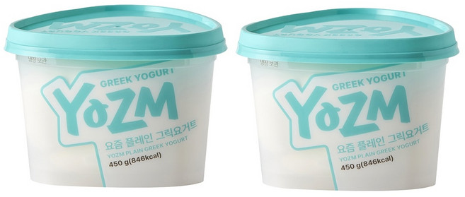 요즘 그릭요거트 플레인, 2개, 450g