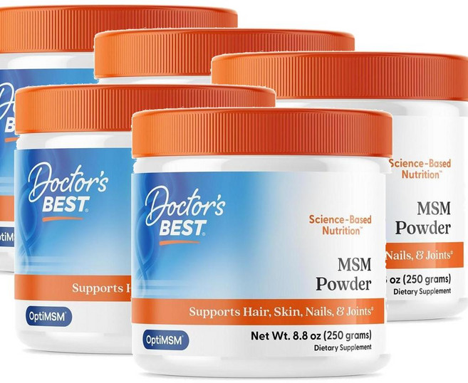 닥터스베스트 엠에스엠 분말 식이유황 Doctor's Best MSM Powder, 5개, 250g
